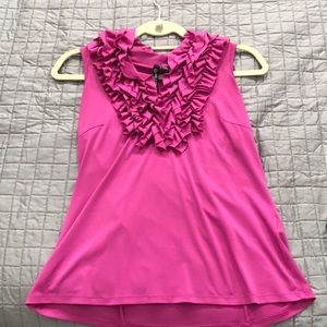 MOVING SALE Milano pink ruffle sleeveless top